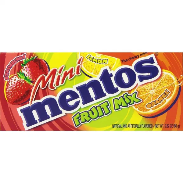 Mentos 멘토스 프룻 믹스 츄위민트 캔디 2.82oz 12EA, 1개