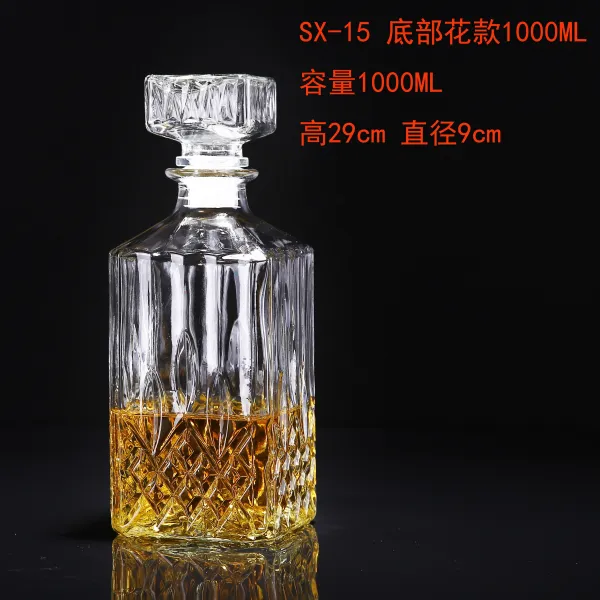 술병 벌크 유리 자 에어 퀄리티 인삼을 물에 불리다 술이 깨다 큰 지속 보기좋은 팬시 4215208718, SX-15 밑부분 꽃 타입 1000M