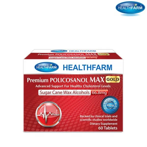 헬스팜 폴리코사놀 고함량 66.8mg 프리미엄 맥스 골드60정 사탕수수 추출물 폴리코사민 폴리코사놀 60 정