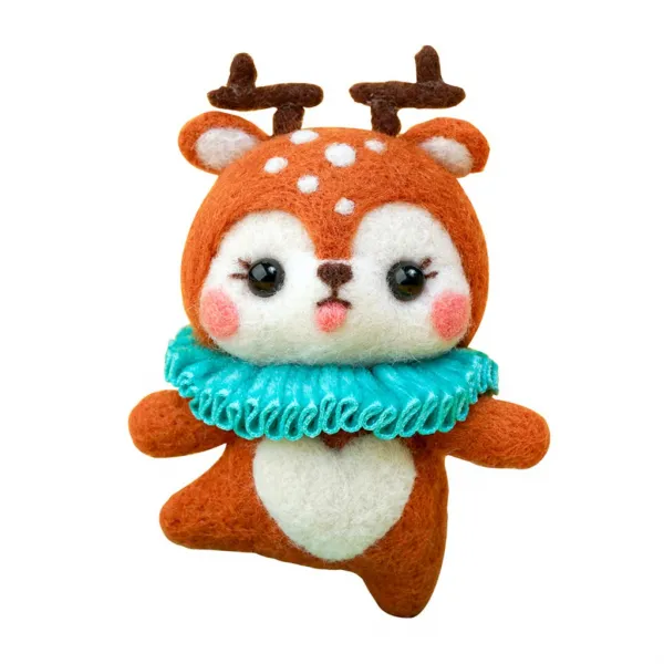 Stk 니 들 펠 팅 스 타 터 키 트 지 침 색 상 양 모 로 빙 섬 유 사 1 팩 양 모 펠 트 도 구 및 폼 매 트 Diy 용 바 늘 펠 양모 엘크