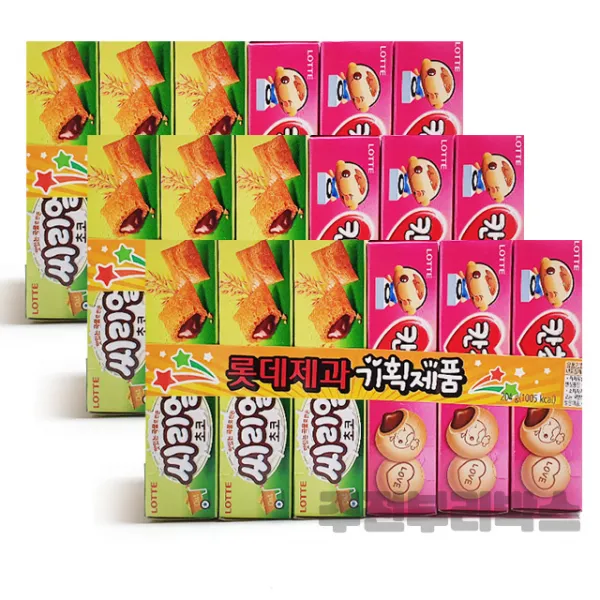 롯데제과 칸쵸40g+씨리얼28g 6번들 x 3 총18개, 18개
