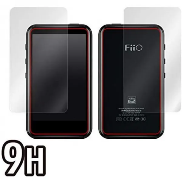 PET 제 필름 강화 유리 동등한 경도 높은 경도 9H 인재 채용 FiiO M6 용 표면 후면 세트 일제 반사 방지, 1, 단일상품