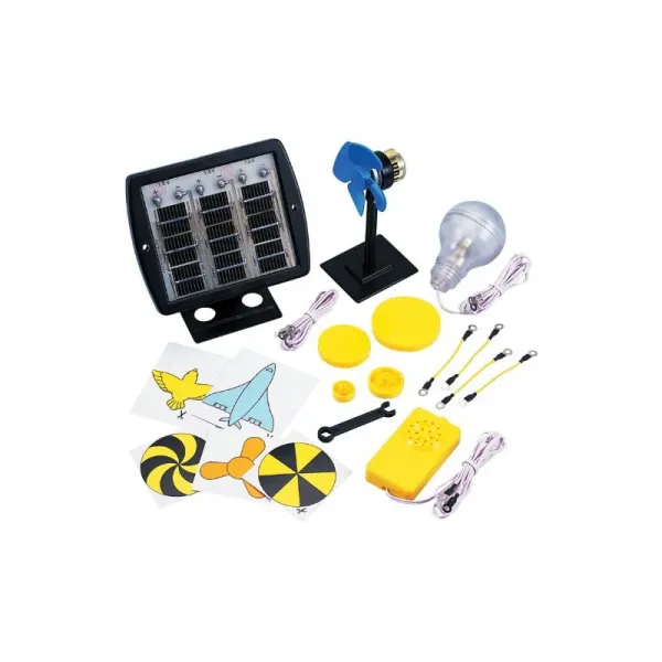 태양력 연구 대체 에너지를 이용한 Deluxe Solar Education Kit 3 X 1 5 Volt 태양 전지 5 Volt DC 모터 실험, 상세페이지 참조