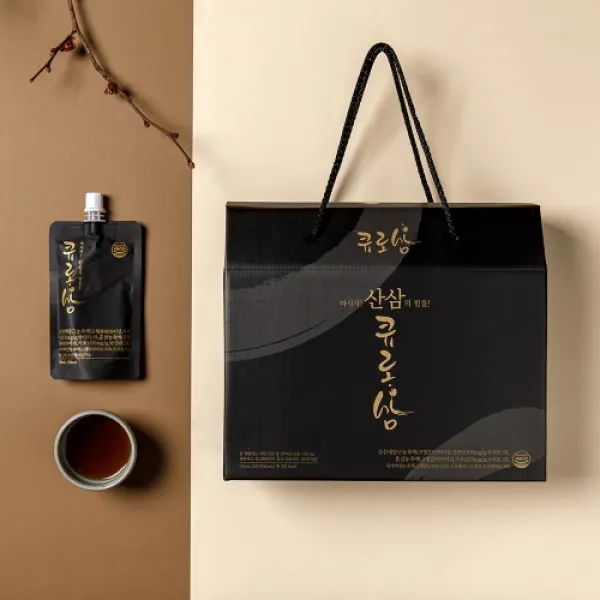 [큐로삼] 마시자 산삼의 힘을 산삼뿌리 함유 70ml x 15포 건강증진 면역력강화 부모님효도선물, 2박스(무료배송)