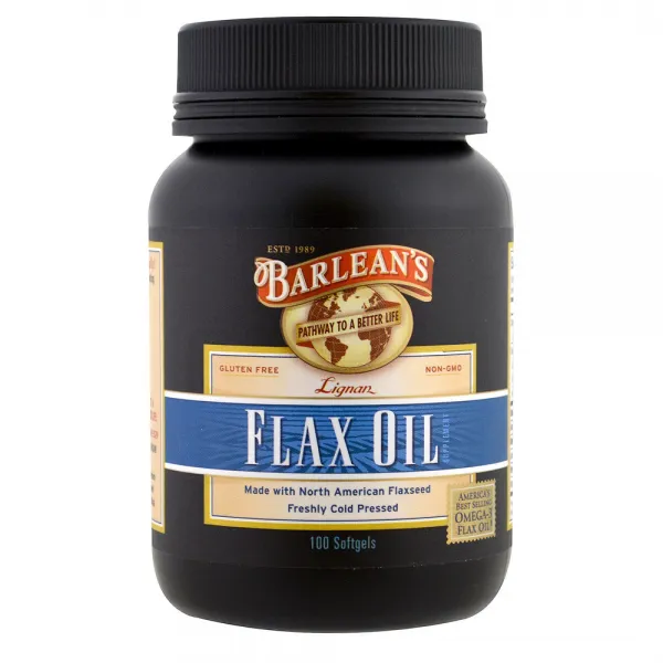 Barleans 발린스 리그난 아마씨유 오일 플랙스 시드 100정 Lignan Flax Oil, 1개