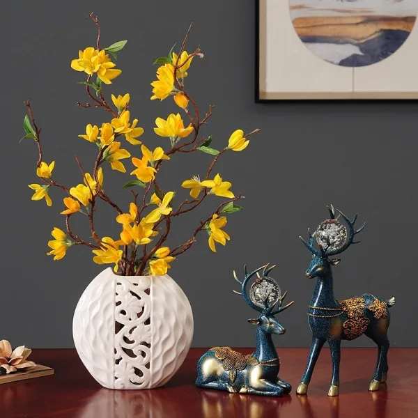 사슴 화병 셋트 동양적인 인테리어 V