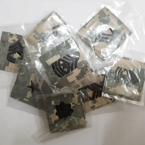 밀리터리 계급패치 옷 수선 견장 장식 와펜 서바이벌 ACU 자수패치 (g642)