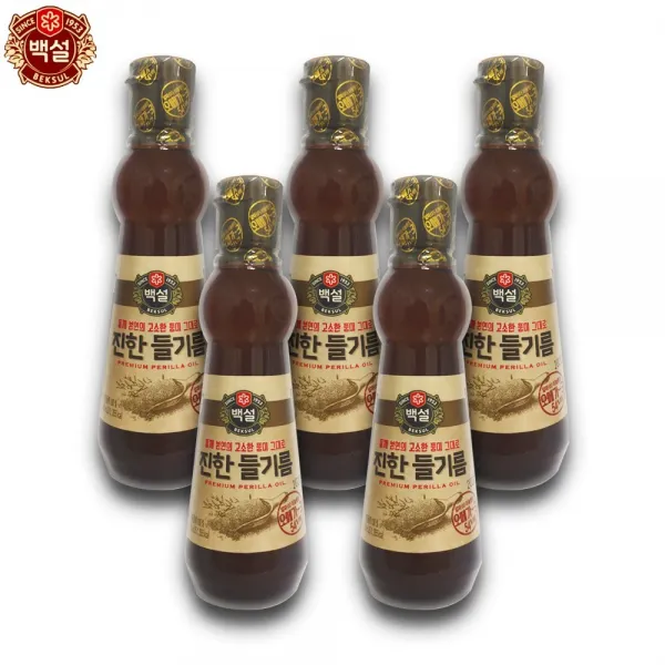 브라더스 Cj 백설 진한 들기름 5개 320mlx5개 요리식용유볶음 5개 320ml