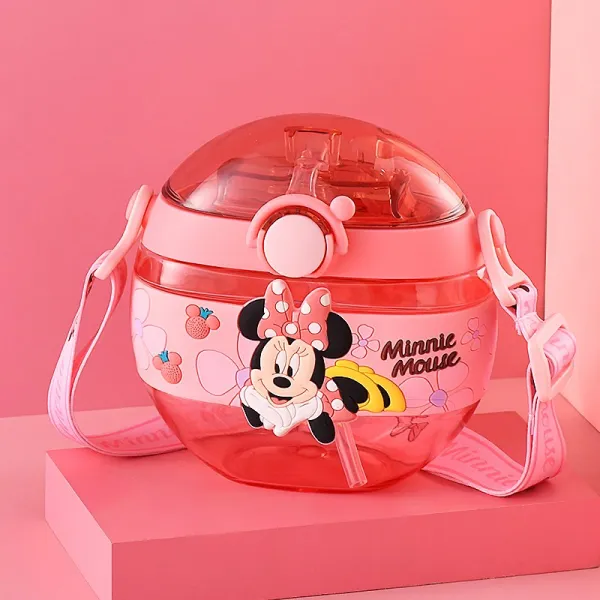미니 미키 귀엽다키즈 휴대용물통어린이 원터치물통C0505, 420ml, 사진 색상3