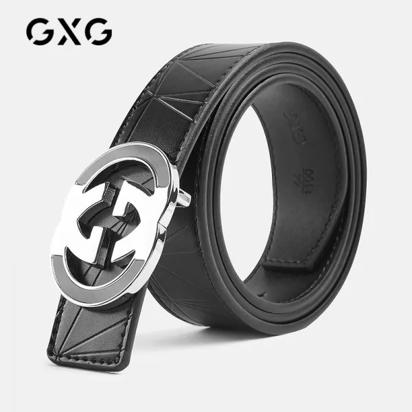 주식회사 주 카프블랙벨트 GXG 점잖다 계열 매끈매끈한 단추 리얼가죽 남자 소가죽 청년 트렌드 비지니스