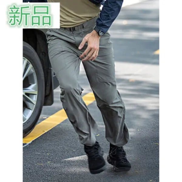 전술 캐주얼 데님 바짓가랑이 남사샤계호 얇은 핏 루즈핏 롱팬츠 운동 등산용 바짓가랑이 군악(3186)