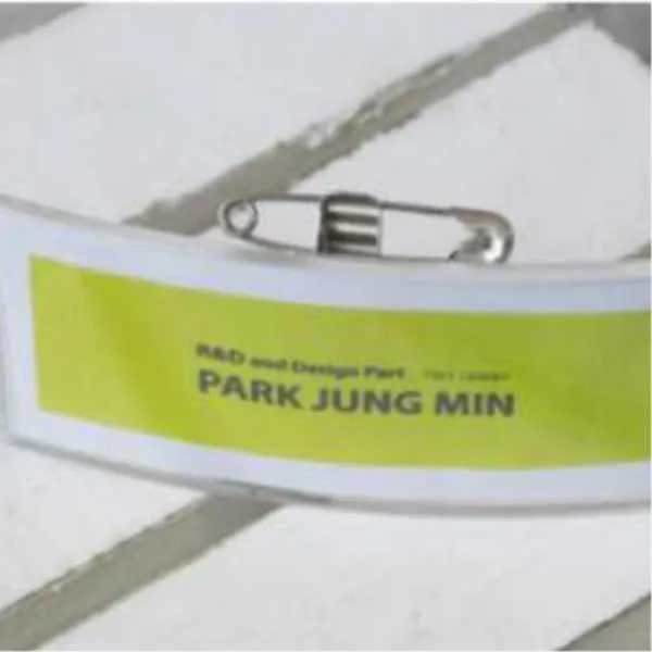 매장 직원 이름표 사원명찰 곡선형 10개 학생증 안내원 병원