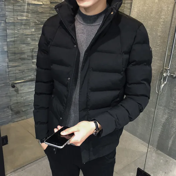 겨울 남성 점퍼 2019신상 패딩 점퍼 트랜디 겨울 패딩, MD-8980블랙
