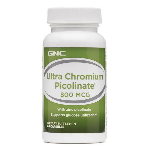 Gnc 울트라 크롬 피콜린산 800mcg 60정 캡슐 Ultra Chromium Picolinate 60caps 1개