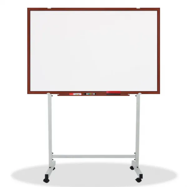 영남칠판 일반 화이트보드+스텐드 90x60cm 화이트보드 체리투톤