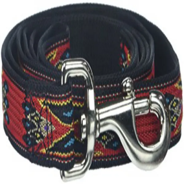 Hamilton Southwest Pattern Single Thick Nylon Dog Lead 1-Inch by 6-Feet Red 해밀턴 남서풍 단일 두꺼운 나일론 개 납, 1