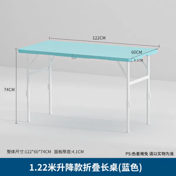 해외 접이식 테이블 야외 노점상 휴대용 가정용 직사각형 모양의 긴 테이블로 식사 테이블 밤 배우기-19083, 옵션08