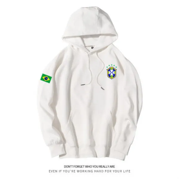 브라질 내셔널축구훈련구장남자스봄 가을 솔솔 캡세트두위축조 화이트S(3)