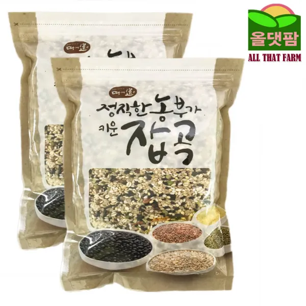 올댓팜 2021년산 국산 100% 15곡 혼합잡곡, 혼합잡곡 2kg, 1개