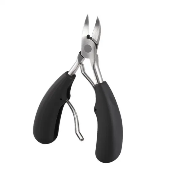 두꺼운 발가락 손 발 손톱깎이 자란 발톱을위한 가위 Chiropody 발병 Plier 전문 네일 아트 매니큐어, 검정