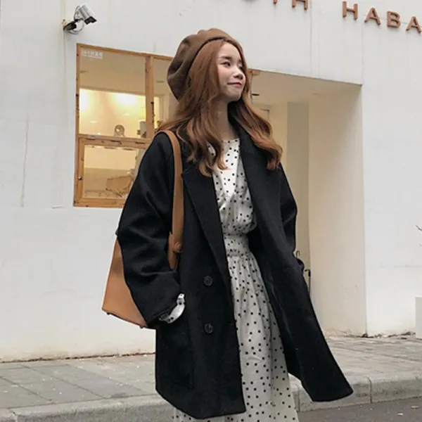 Yx Shop 겨울 여성 숏 코트 오버사이즈 아우터 A0045