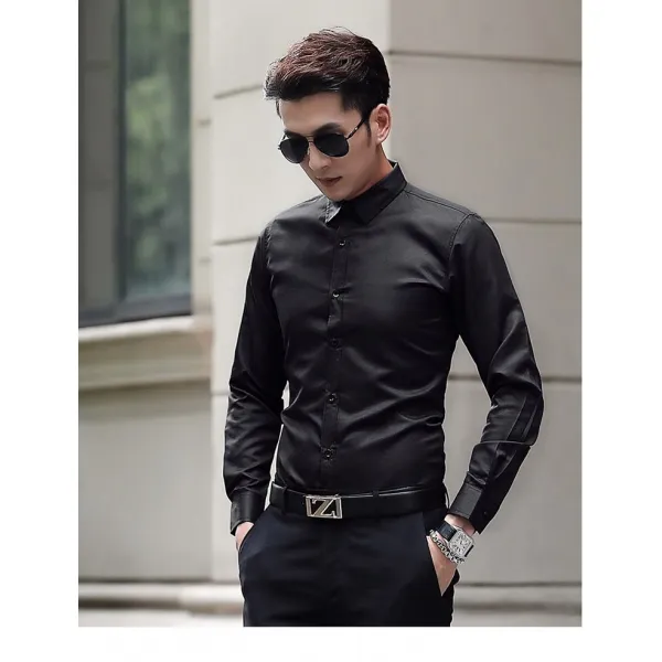 남자셔츠 일본스타일 빈티지 스트라이프 셔츠 남성가을 문예 루즈핏 Bf학생 캐주얼 유행 긴팔