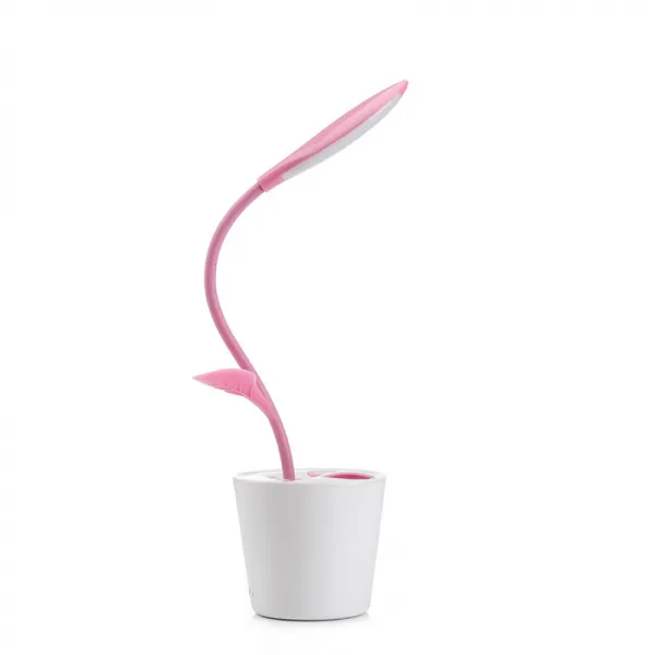 프리젠트큐브 USB 독창적 수납 연필접시 낌새를 채다 터치 충전 침대머리 등, 핑크 10*10*41CM（mm）