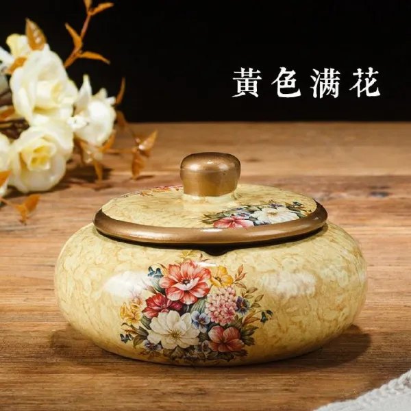 용용이상점 장식 독창적 실내 심플 현대 클래식 유러피안 리빙테이블 면 회소 티테이블, 엘로우 만화 있음 뚜껑