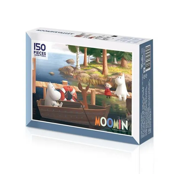 [2개묶음 할인]나룻배에 탄 무민 150pcs 캐릭터 직소퍼즐 WJF-28848 퍼즐 입체퍼즐 아동퍼즐, 단품