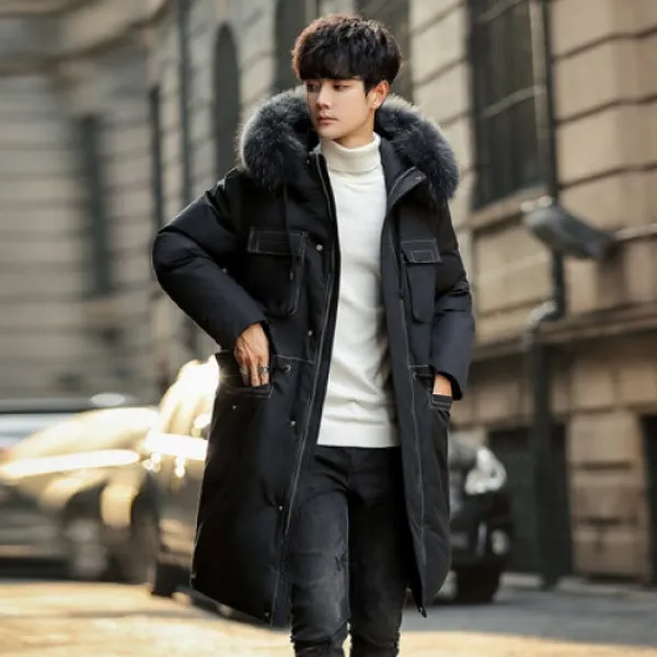 Yahoo 빅사이즈 경량 롱 패딩 미디움 칼라 후드 학생 겨울