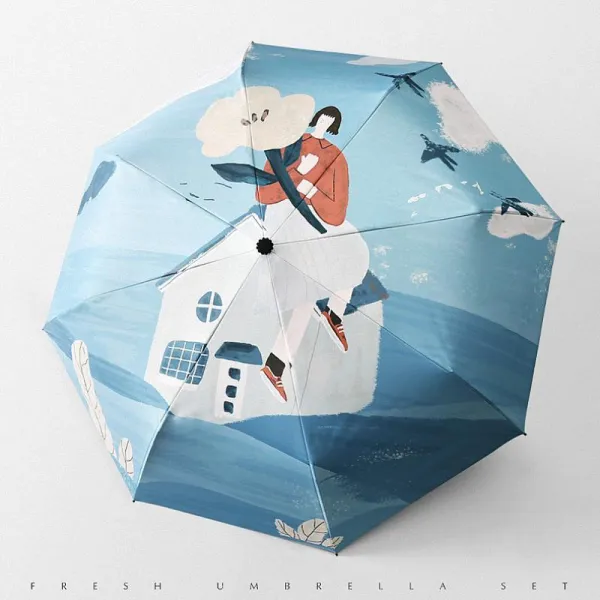 린다씨컴퍼니 미니 파라솔 자외선 차단 양용 학생 포켓 INS 남녀공용 5단우산