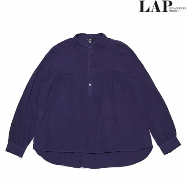 LAP 랩(LAP 밴드넥 코튼 블라우스 AH2WB365_NA_E9P4