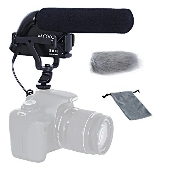 [해외직구]Movo VXR5000 Shotgun Condenser Video Microphone-고역 통과 필터 폼 및 모피 윈드 스크린을, 상세 설명 참조0, 상세 설명 참조0