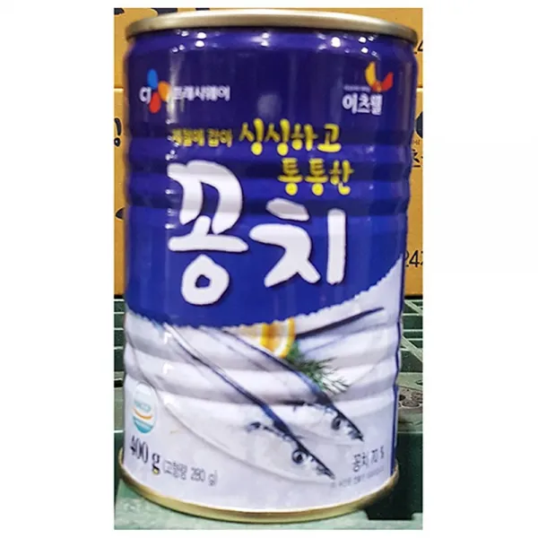 꽁치캔 이츠웰 400g X24 통조림햄 1
