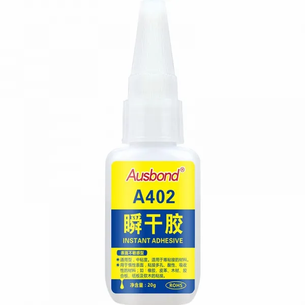 402 순간 강력 접착제 와 고무 및 목재 용 속말 림 풀 3 초 투명 금속 철 전용 고무 접착제 액체 접착 속건성 접착제 방수 풀 20g
