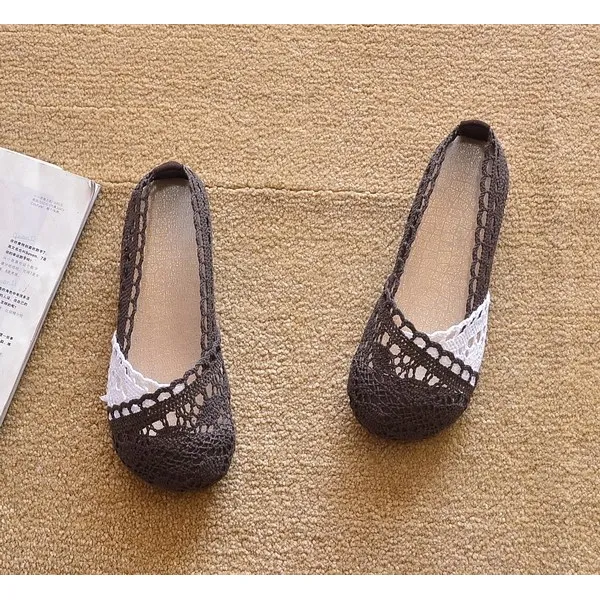 와이엠컴퍼니 여름 계평 굽 단신 로퍼 플랫 그물 신발 동동 둥근 머리만 밤 늦게 슬립온 여 패션