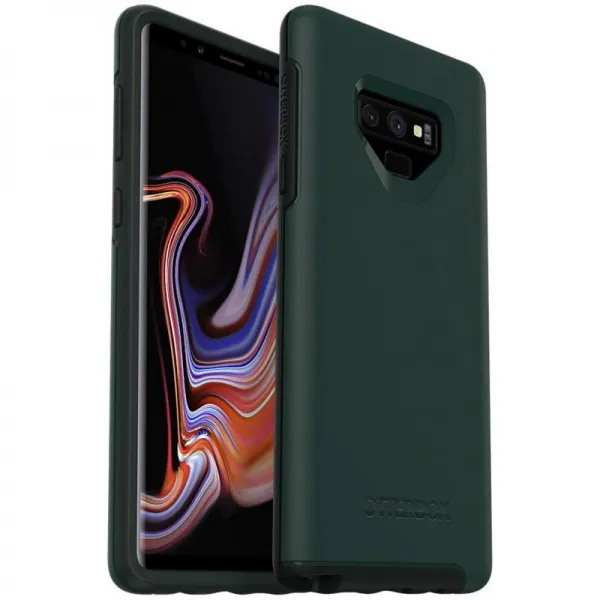 OtterBox Samsung Galaxy Note9 대칭 시리즈 케이스 - 좌절감없는 포장 - Ivy Meadow (Trekking Green /, 단일상품, 단일상품