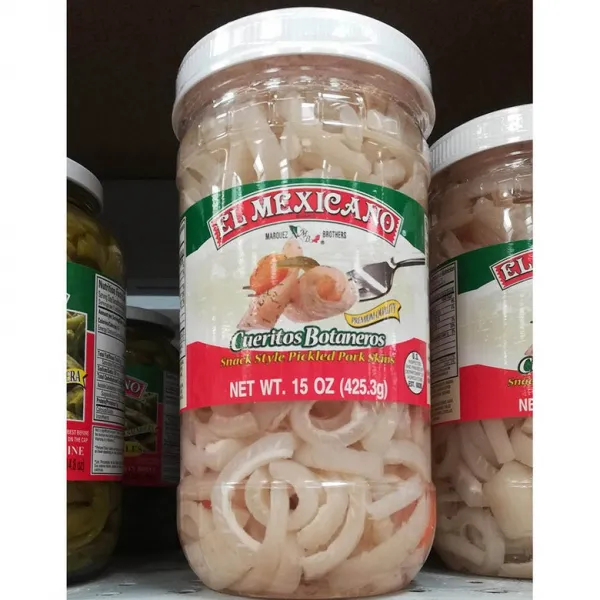 El Mexicano (9개 구성) 멕시코식 절인 돼지껍데기 Cueritos Botaneros 425.3g, 4개