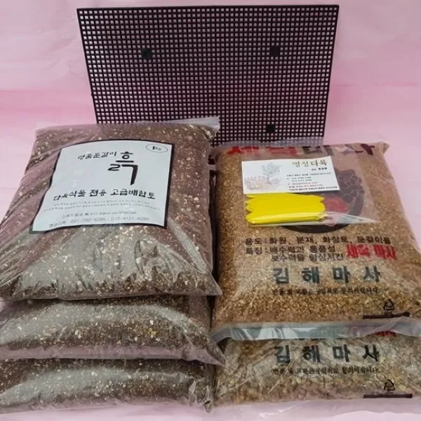 명성다육 다육이 분갈이흙3kg 마사4kg 세트