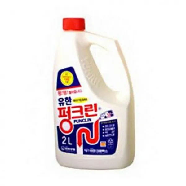 씨앤지타임 유한락스 펑크린 2리터 화장실청소 싱크대청소 욕실청소 1개 배수구세정제 1