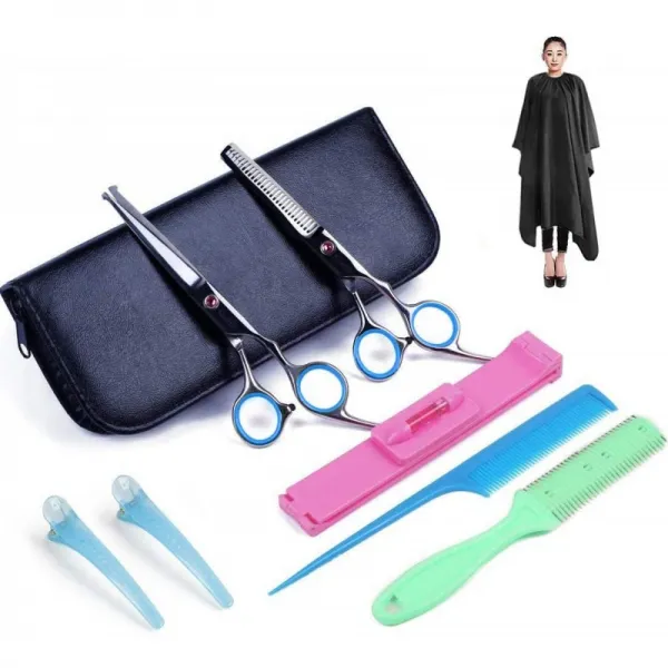 머리 헤어 컷 초심자 사이 집게 이용사 프로용 고급 시저 미용사 셀프 컷 콤팩트 전용 상자부