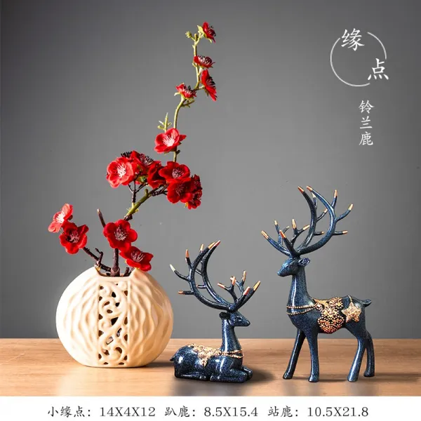 사슴 화병 셋트 동양적인 인테리어 U