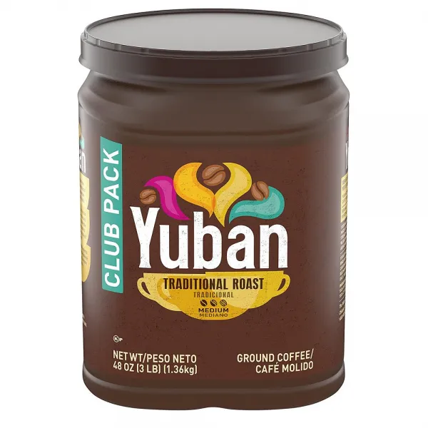 Yuban Ground Traditional Roast Coffee 유반 그라운드 트러디셔널 로스트 커피 48oz(1.36kg), 1g, 1