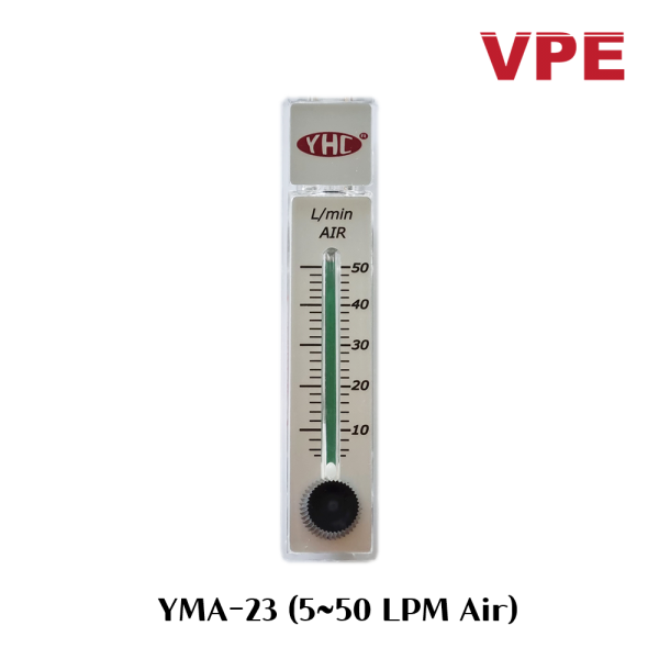 YHC YMA-23 국산 에어용 면적식 판넬유량계 (5~50 LPM)
