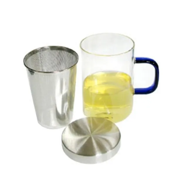 [상명]상명 사마 녹차 뚜껑 머그잔 500ml 차망 물컵 찻잔 필터컵 차거름망컵 머그컵 티망 홍차 티머그, 1, 빠른배송선택