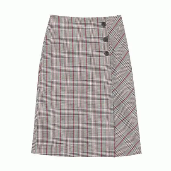  엔터식스 클라비스 글렌체크 H라인 스커트 2colors Cvwh94902q