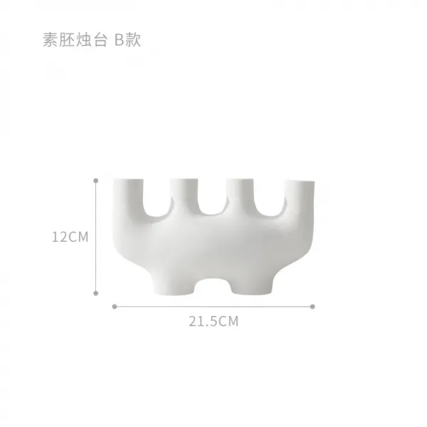 모아샵 심플 독창적 양초 자리 촛불 저녁 식사 노르딕 기하학무니 캔들받침대 장식 결혼식 도구 진열, 본상품, 소배 촛대 B타입