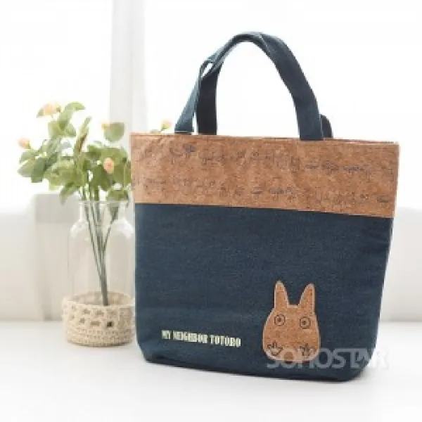 베라스@_토토로 코르크 데님 보냉백 아이스가방 야외용보냉백 보냉백 데님런치백 캐릭터보냉백_@하이, 선택상품_, 선택상품_