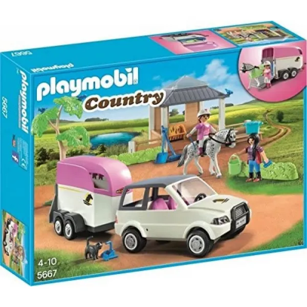 말 운송업자와 Playmobil 5667 마구간
