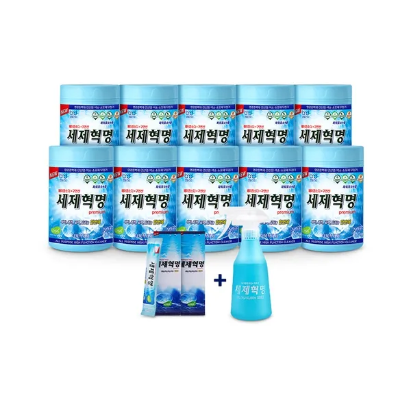 세제혁명 [초특가] 프리미엄 700g*10통 + 파우치 20g*10개 분무기 1개, 단일상품, 기타, 기타